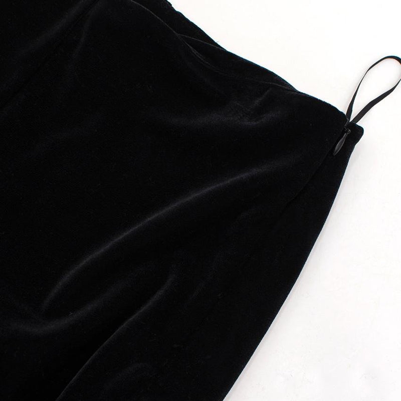 Sachin & Babi black velvet skinny trousers