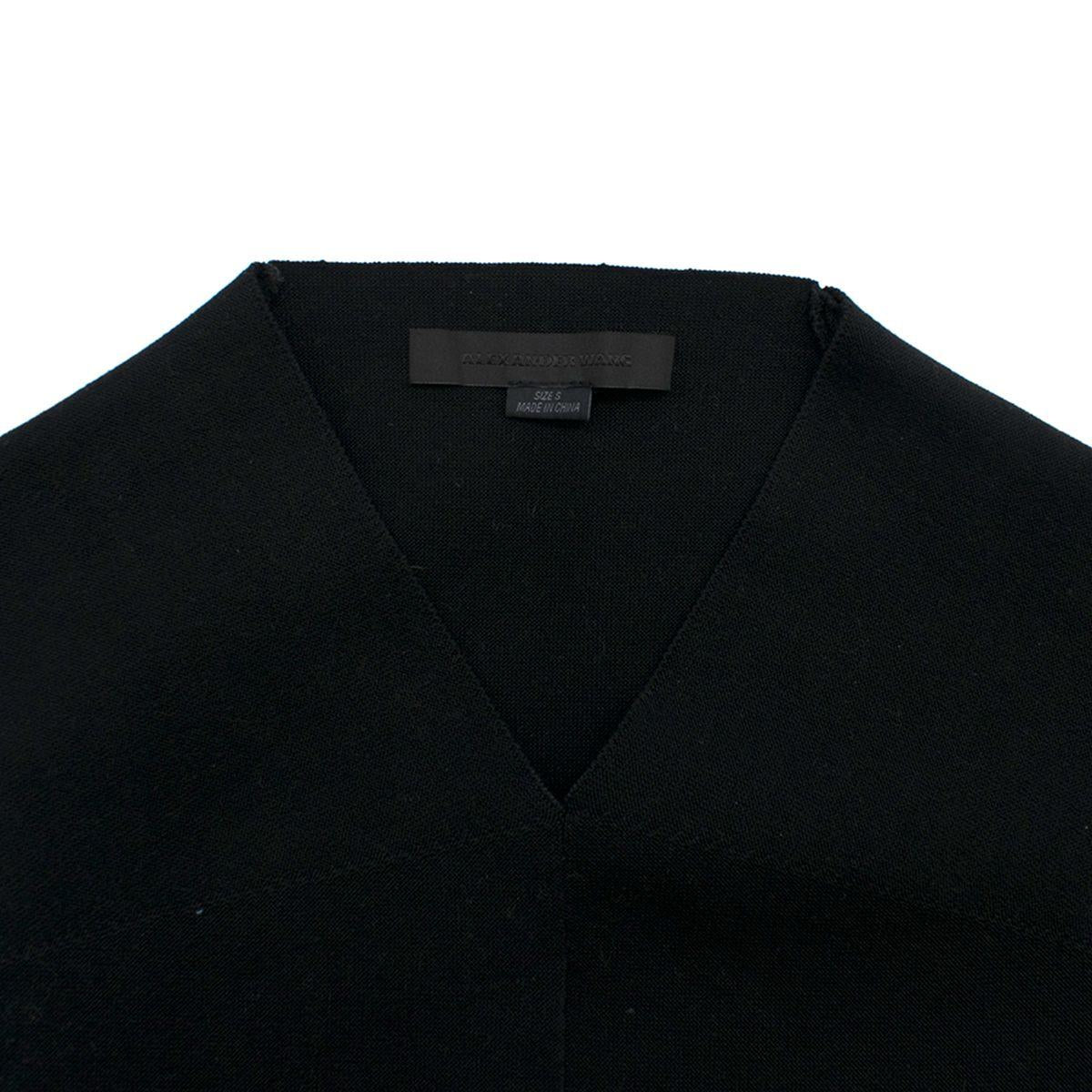 Alexander Wang Black Cut-out Sleeveless Top