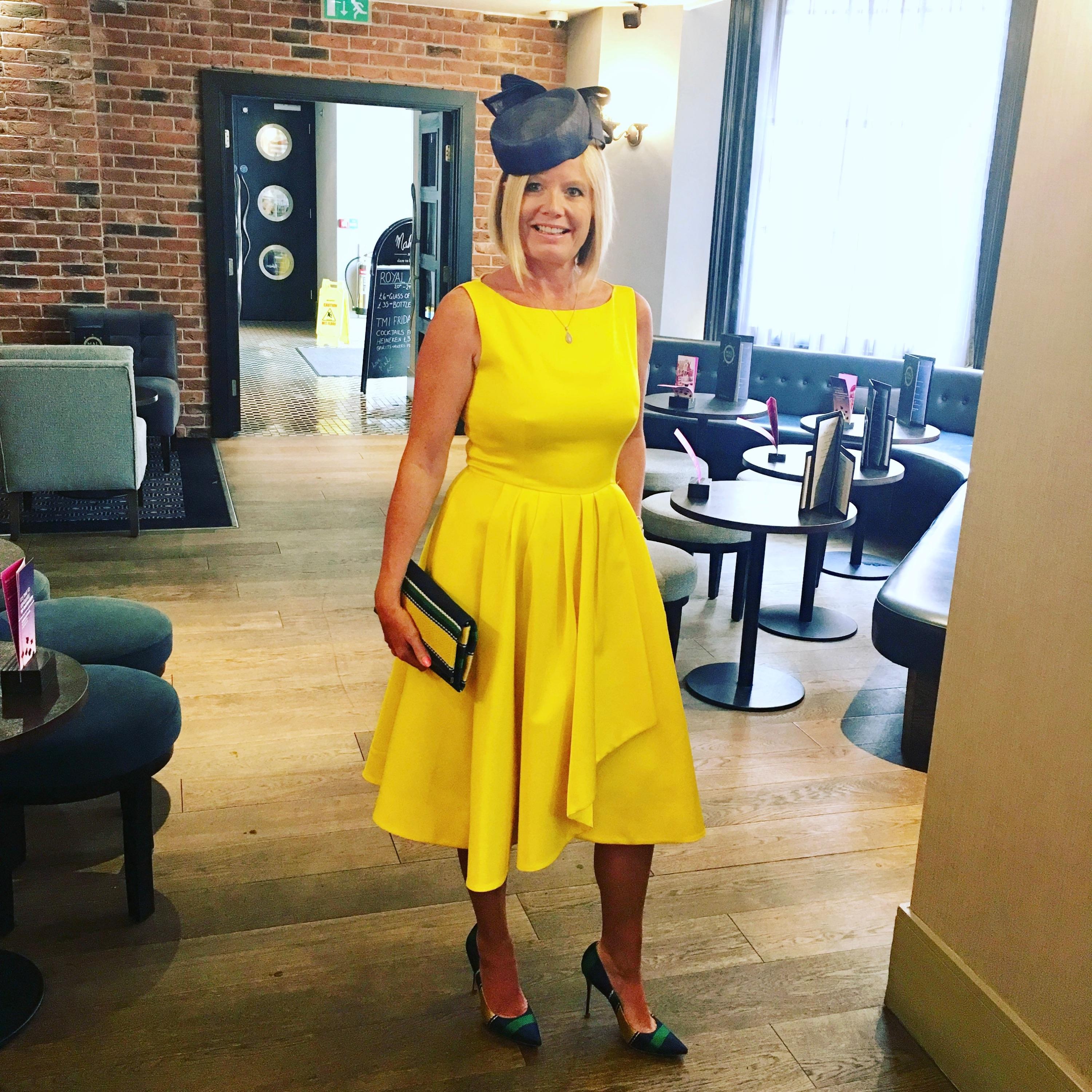 Yellow Sleeveless Asymmetric Dress