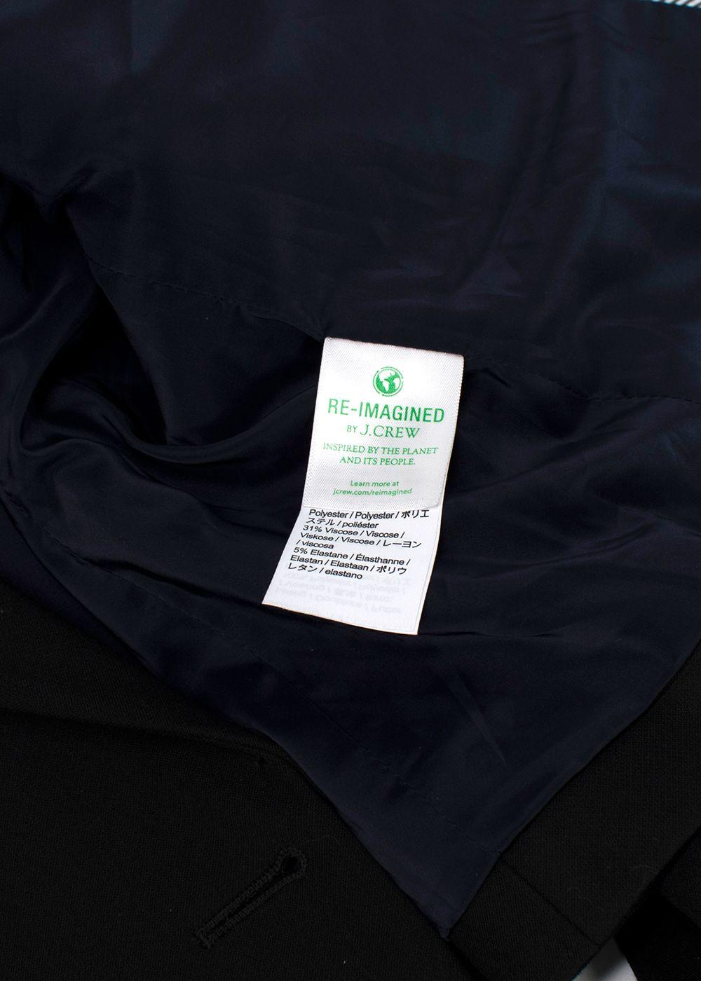 J Crew Black Cropped Double Breasted Blazer