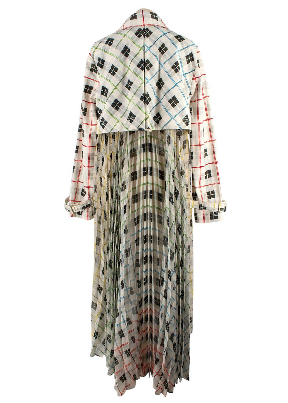 Silvia Tcherassi Birdie Printed Trench Shift Dress