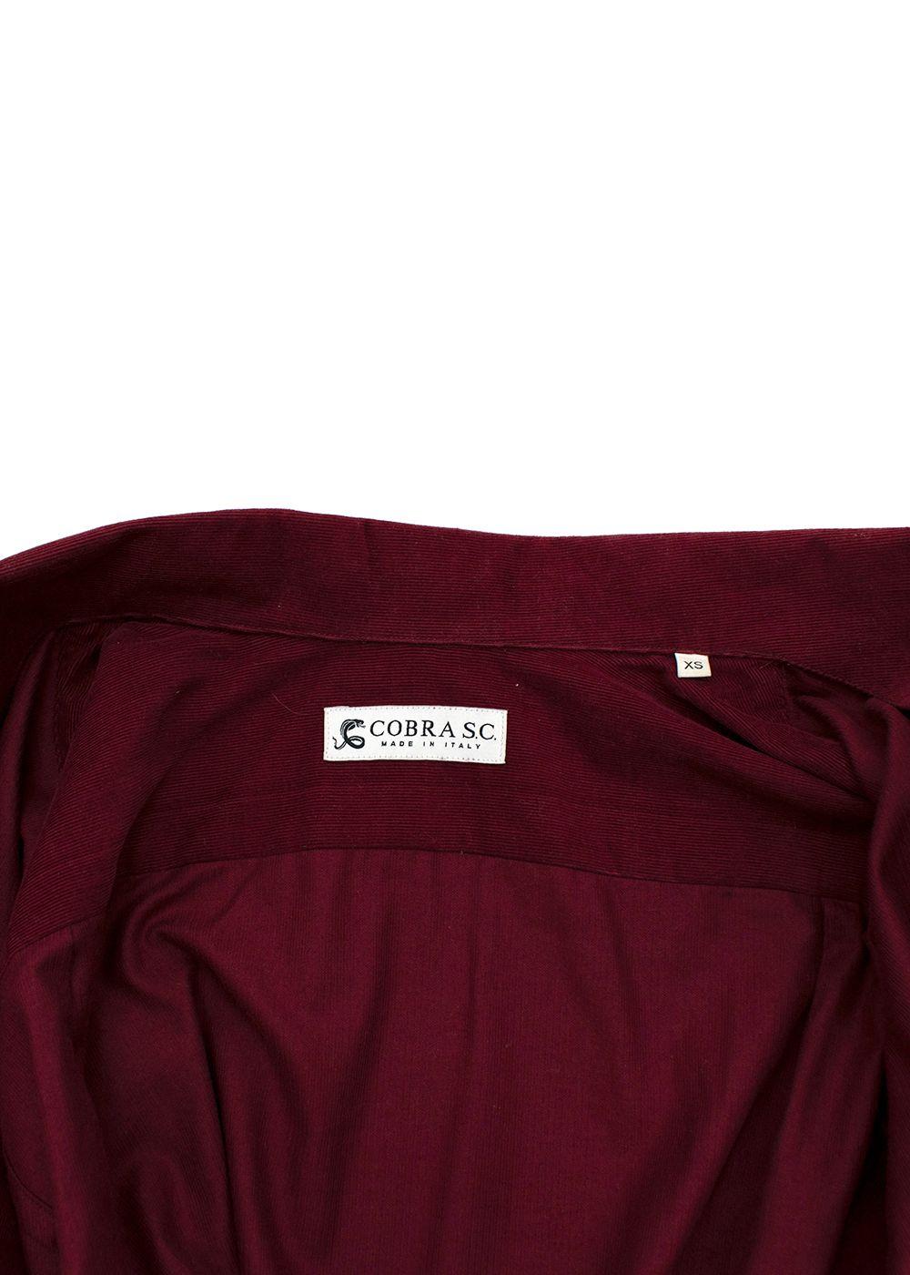 Burgundy Corduroy Shirt