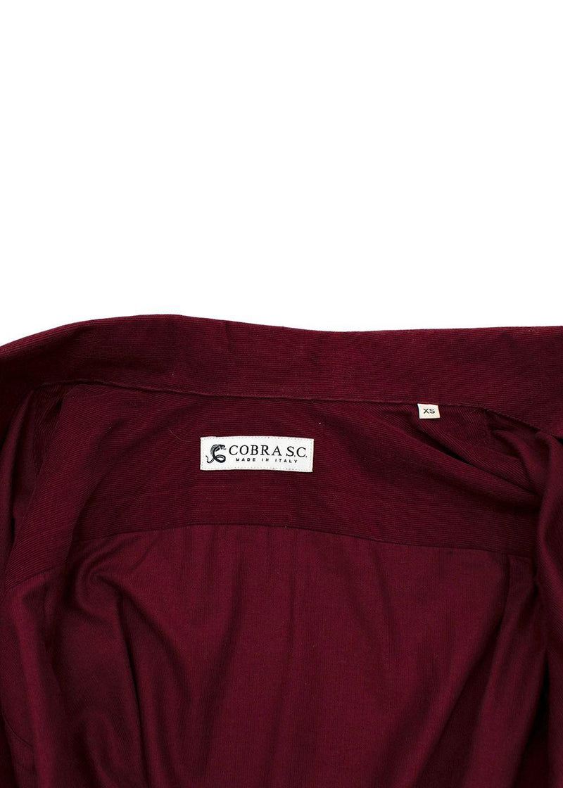 Burgundy Corduroy Shirt