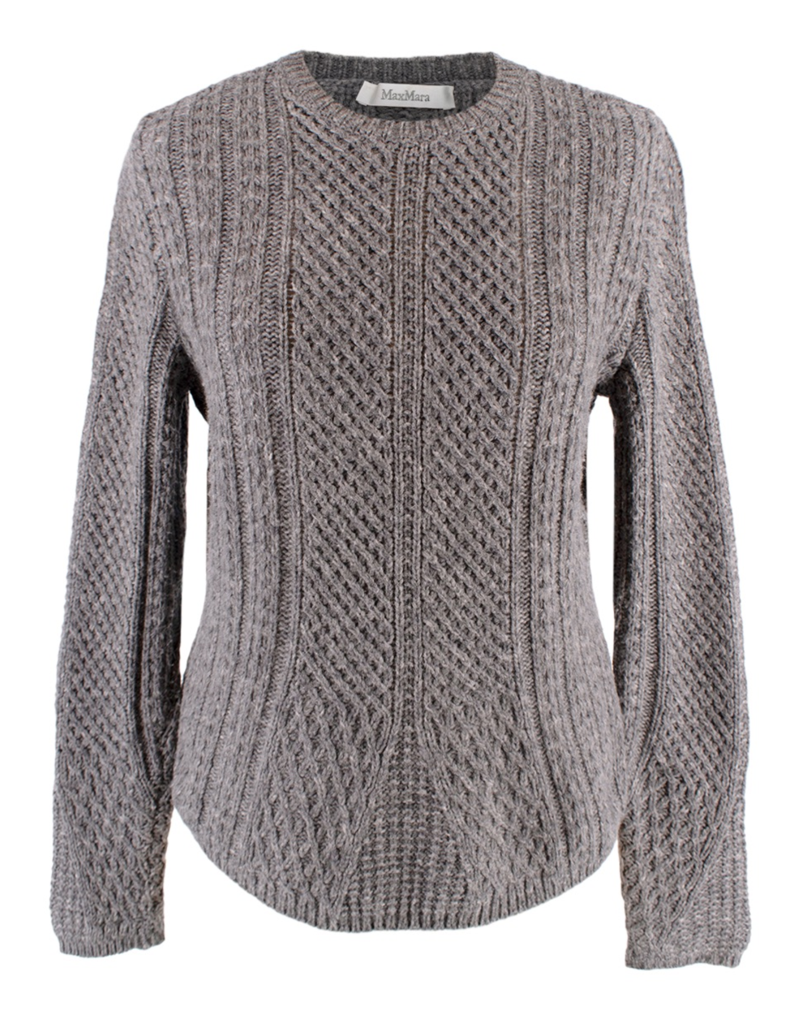 Max Mara Grey Wool Blend Jumper