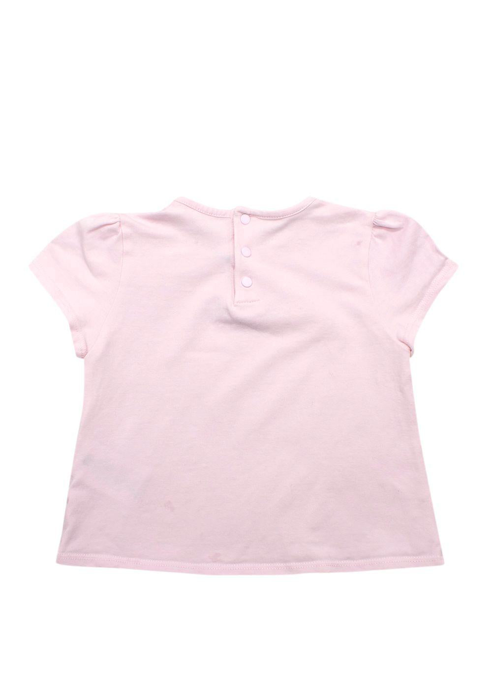 Givenchy Kids Pink 'I Feel Love' T-Shirt