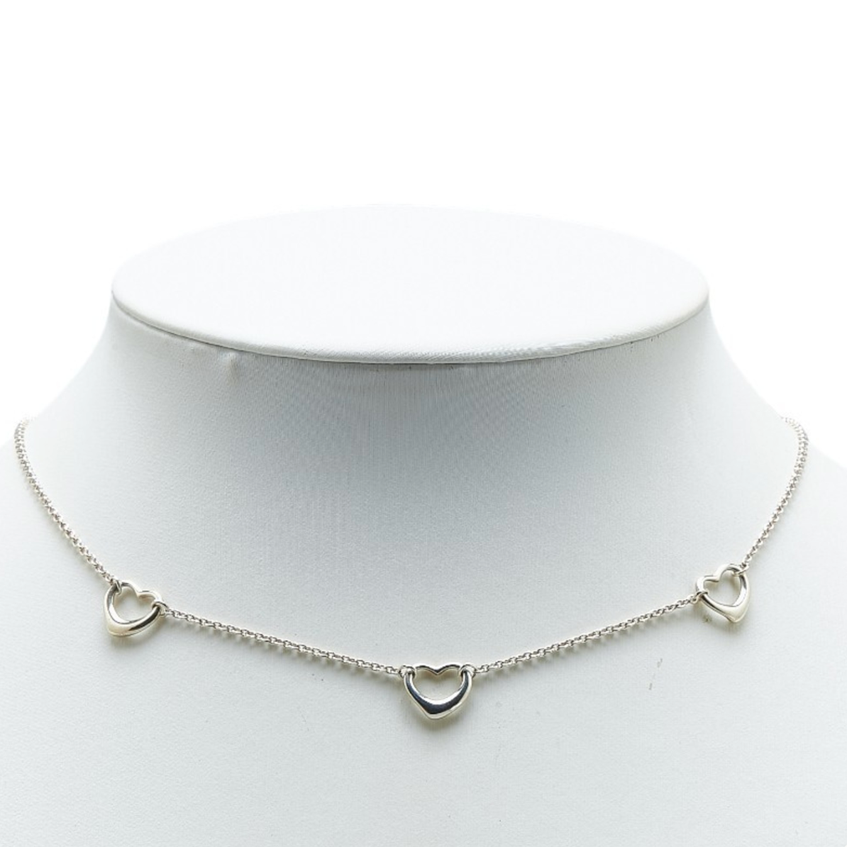Silver  Open Heart Necklace