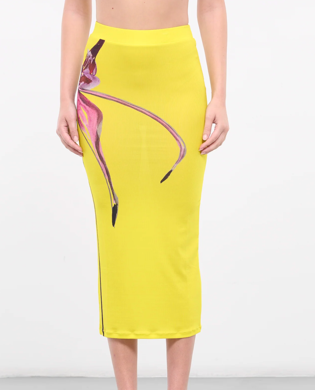 Louisa Ballou Ribbed Midi Skirt