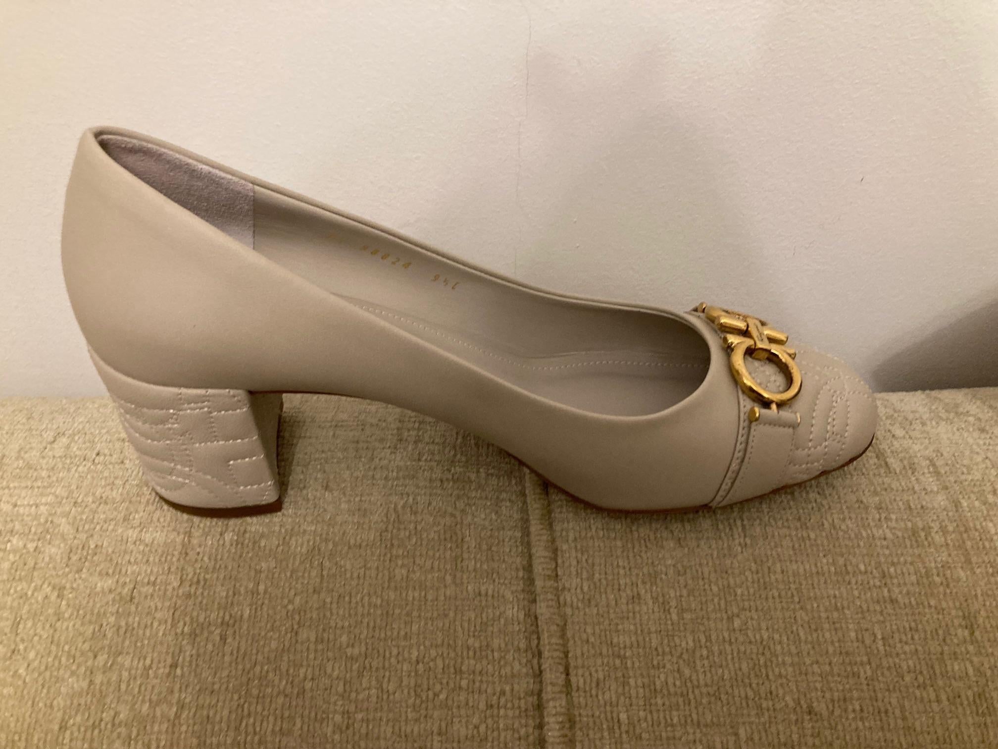 Garda Quilted Leather Pumps