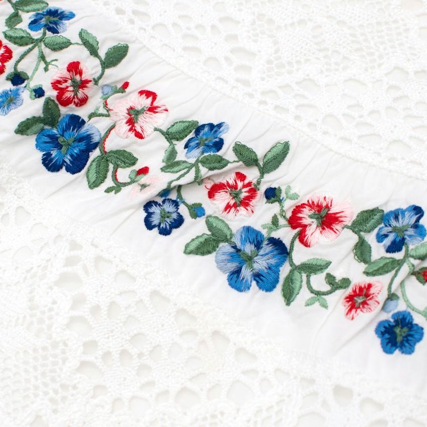 Ermanno Scervino Junior 6-years Lace and Floral Top