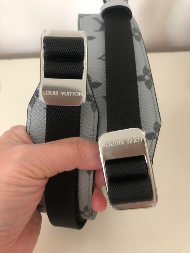 Louis Vuitton Silver & Black Keepall Shoulder Strap