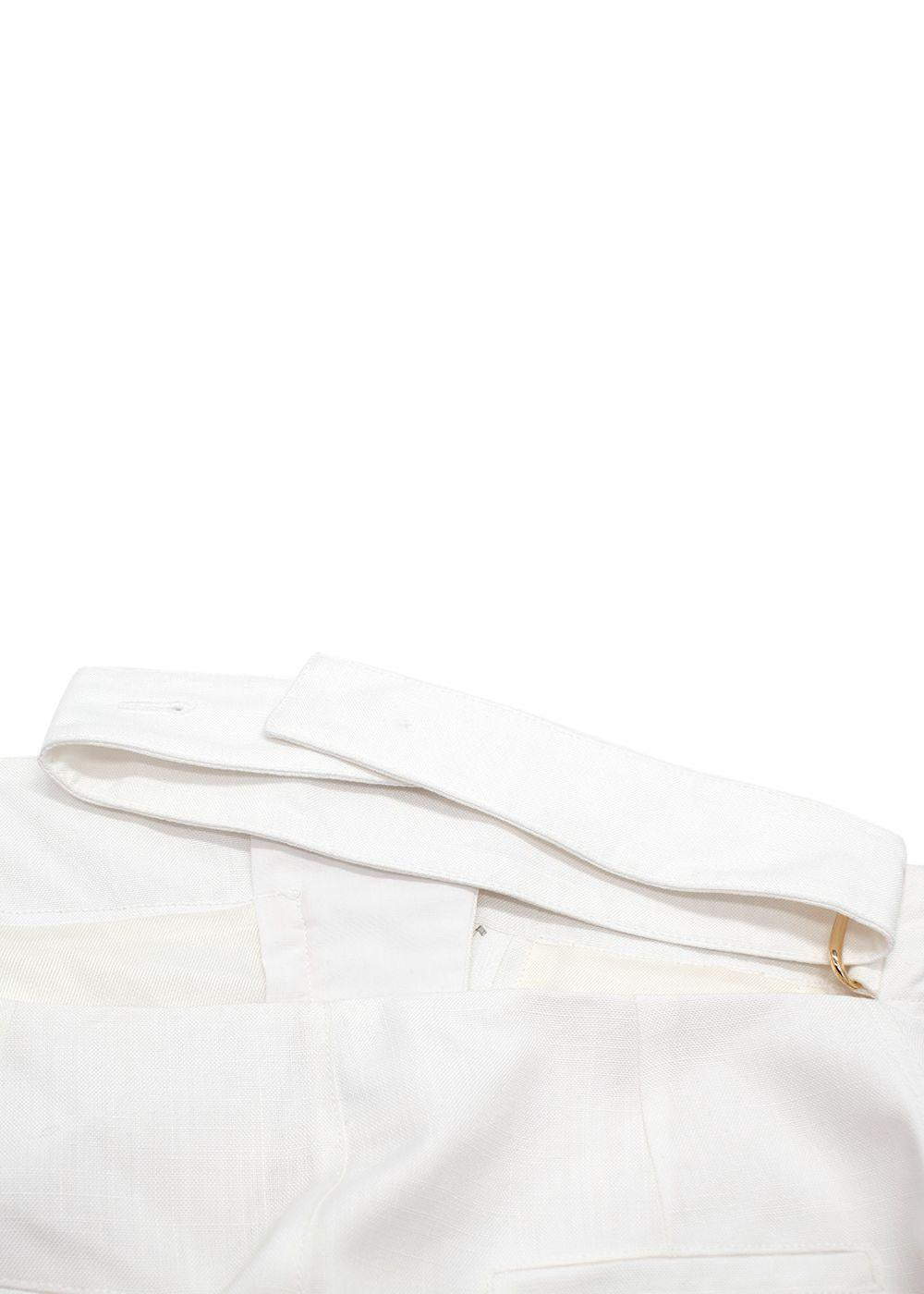 Jacquemus White Le Jupe Midi 'BARI' Skirt
