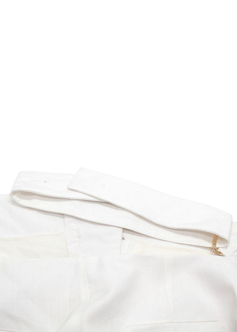 Jacquemus White Le Jupe Midi 'BARI' Skirt