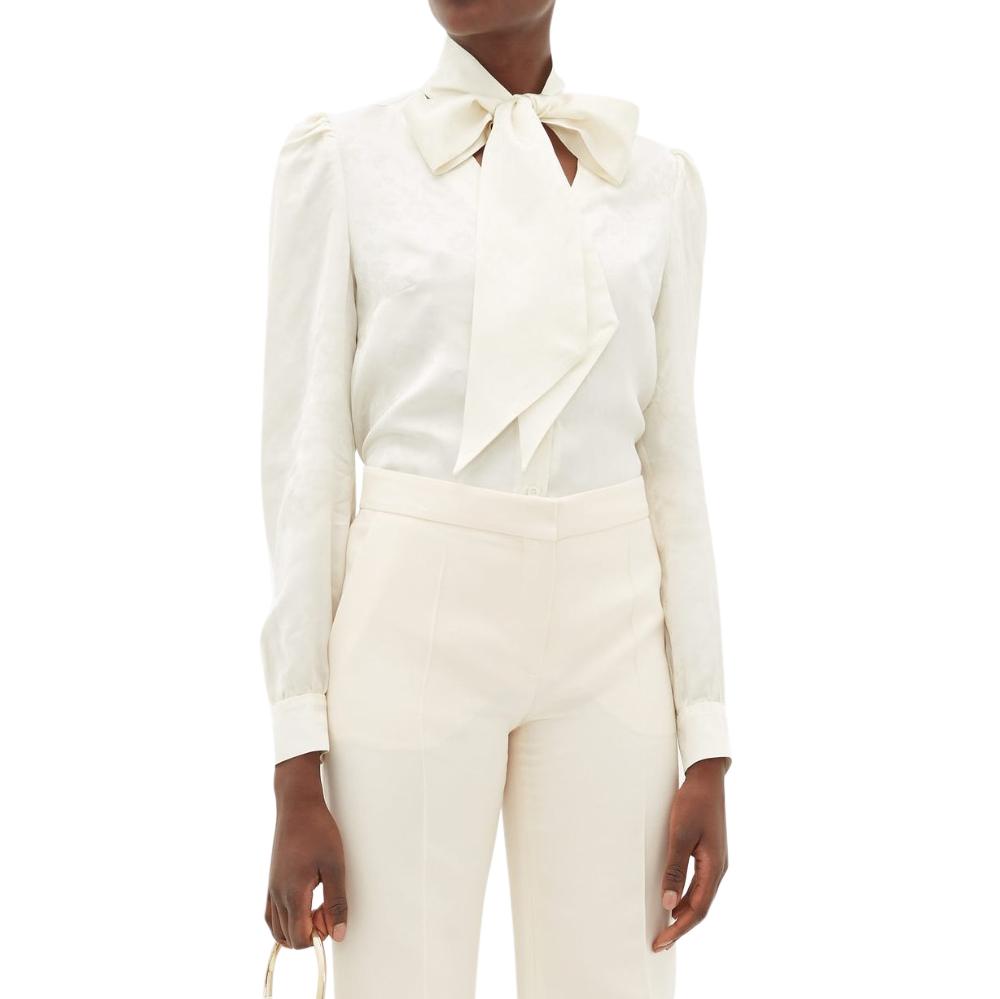 Racil ivory Solange  Pussybow Blouse