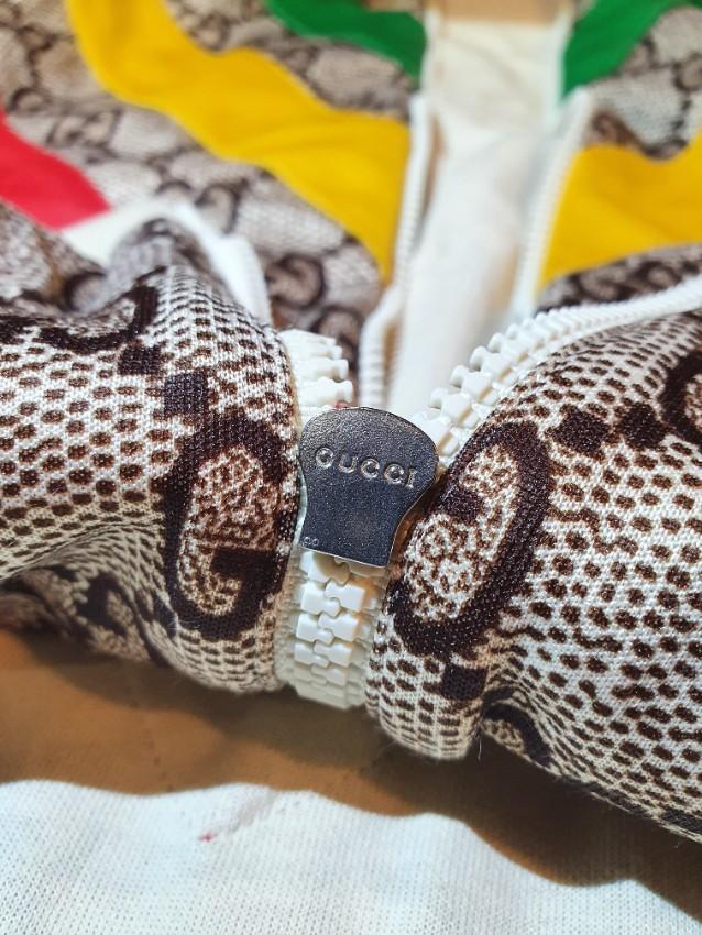 Gucci Multicolour Chevron Supreme Monogram GG Jacket