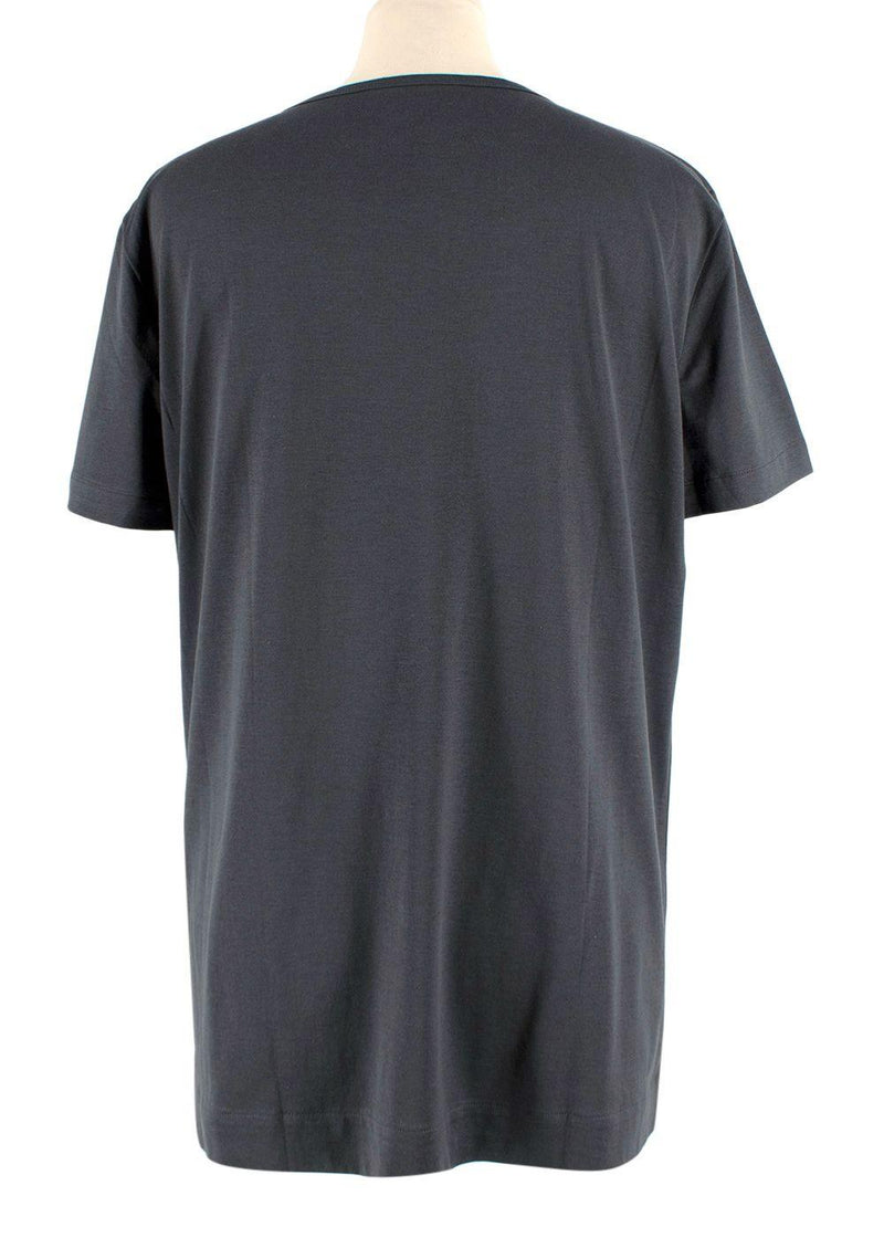 Loro Piana Charcoal Grey Cotton T-Shirt