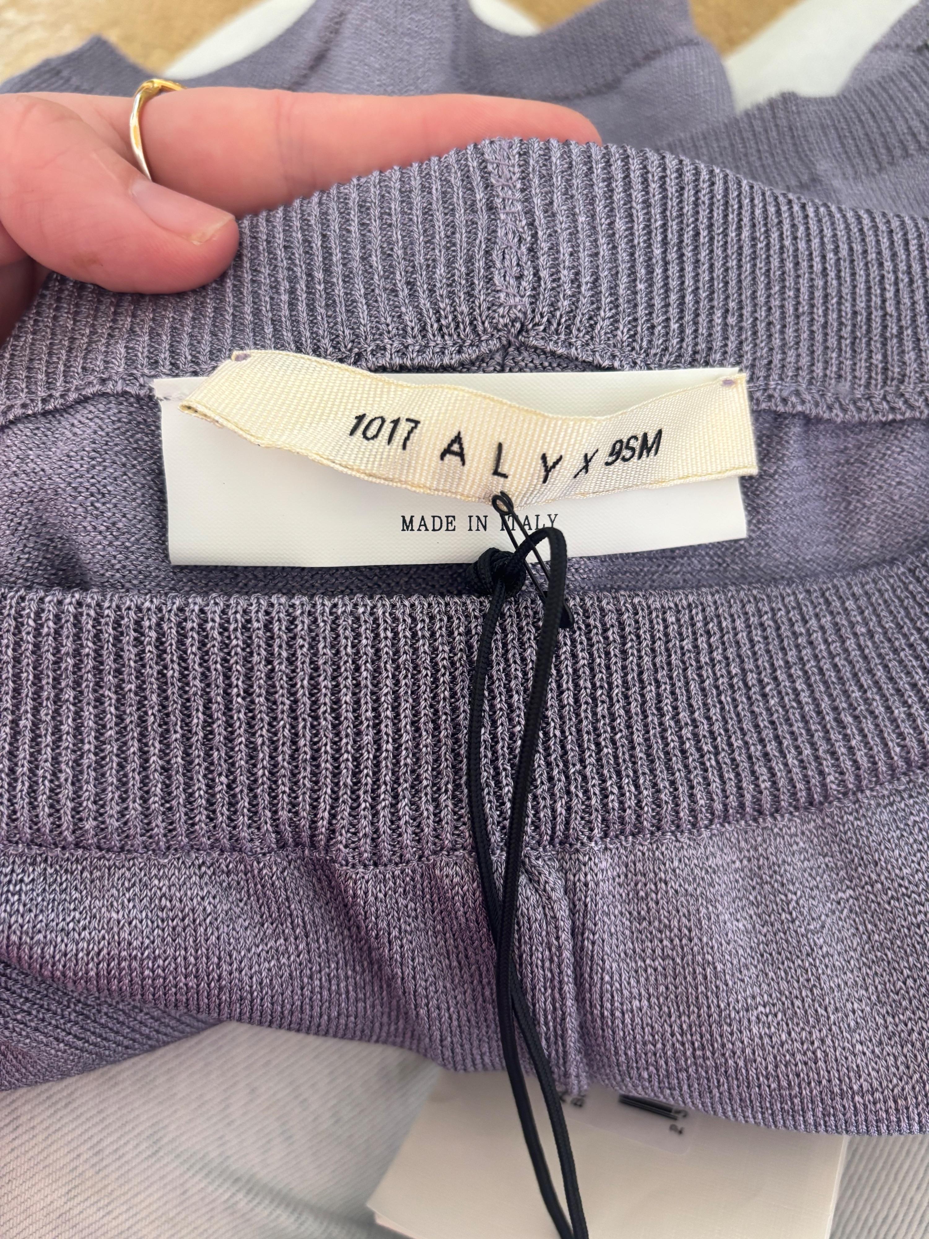 Metallic Lilac Knit Butterfly Shorts