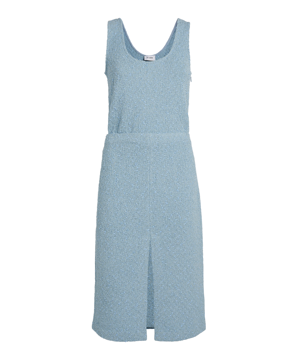 St. John Tweed Scoop Neck Dress