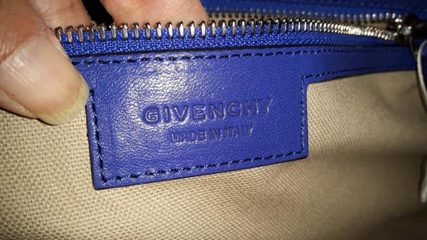 Givenchy Blue Leather Hobo Bag
