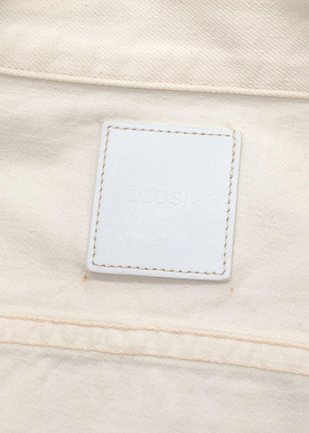 Goldsign Ecru Denim Jacket