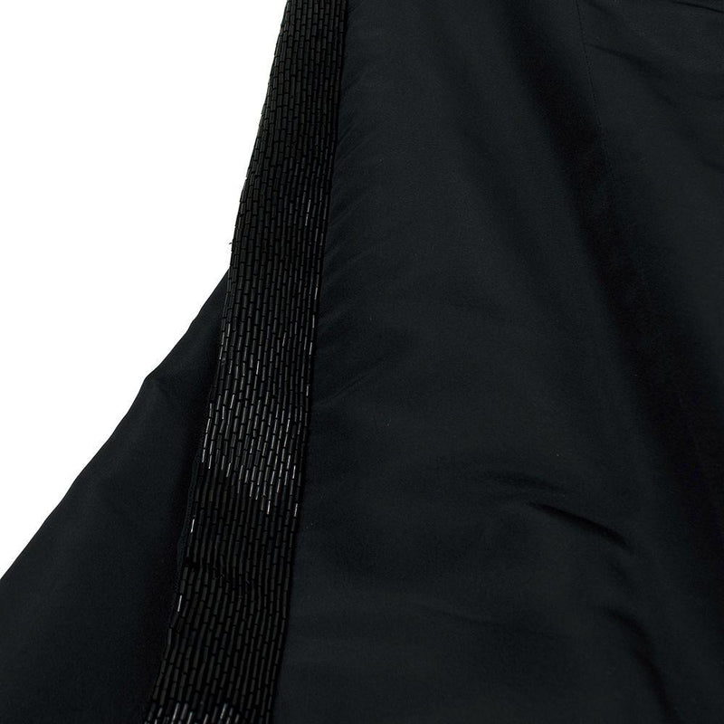 Carolina Herrera Black Cropped Blazer and Maxi Skirt Silk Suit