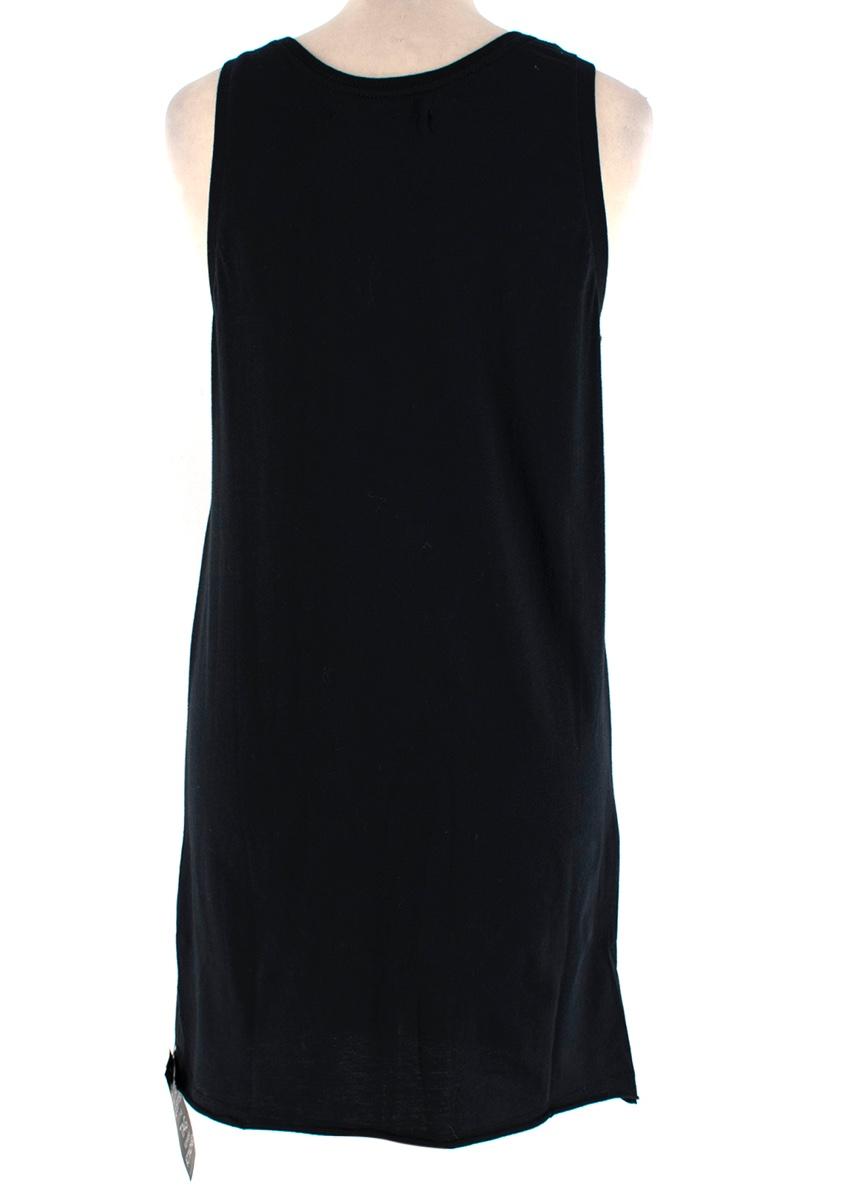 Ksubi Aged Black Cotton Baddies Tank Dress