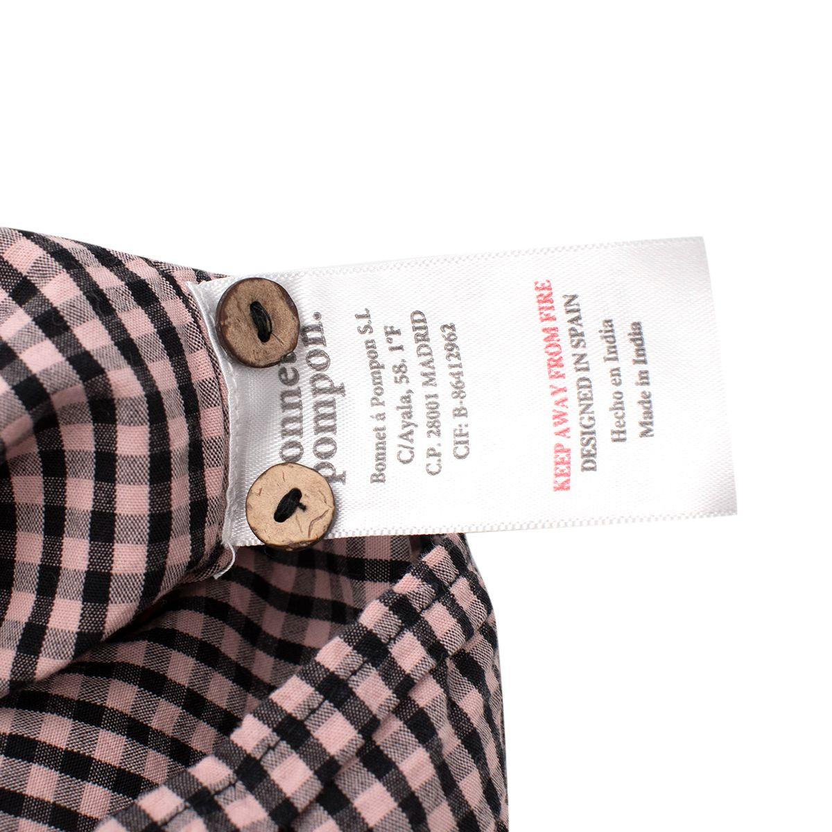 Black & Pink Gingham Blouse