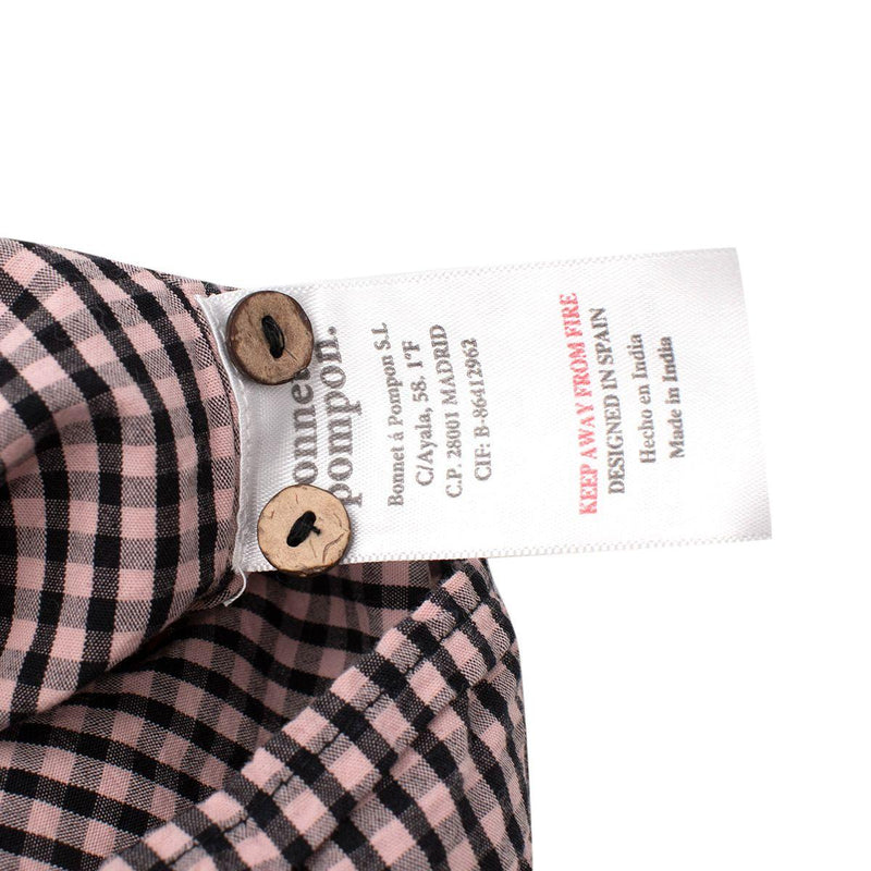 Black & Pink Gingham Blouse