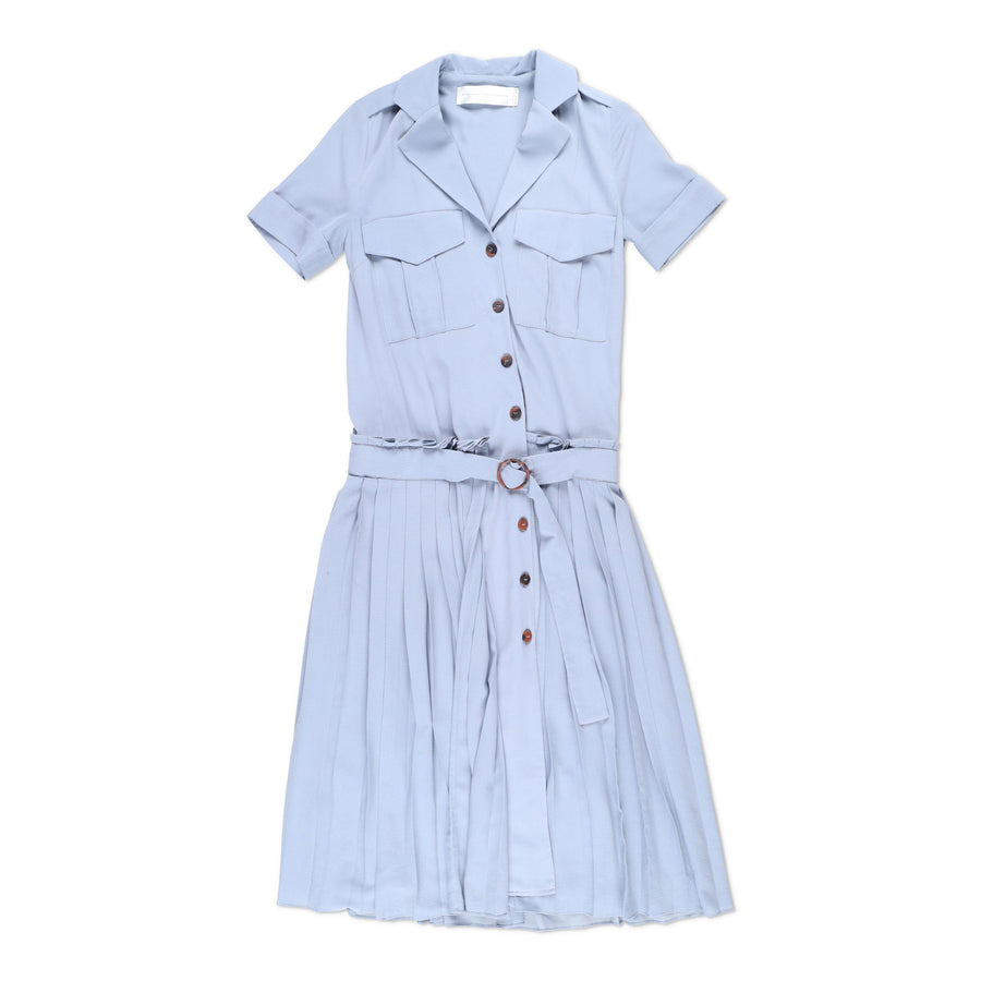 Victoria Victoria Beckham Midi Blue Dress