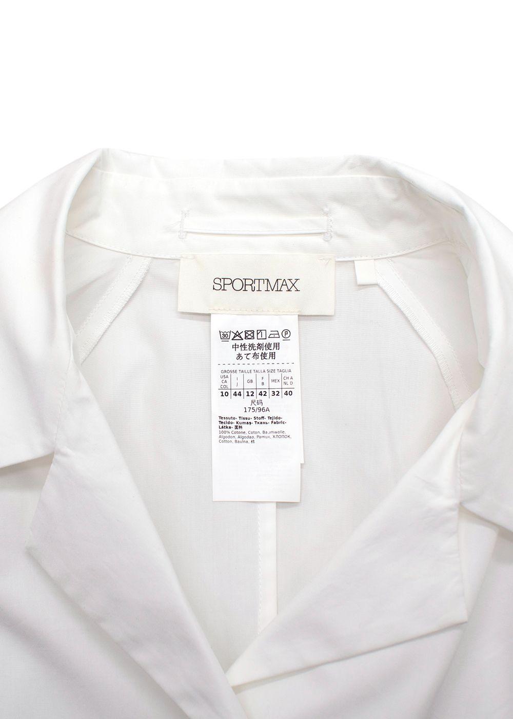 Sportmax Fitted White Shirt