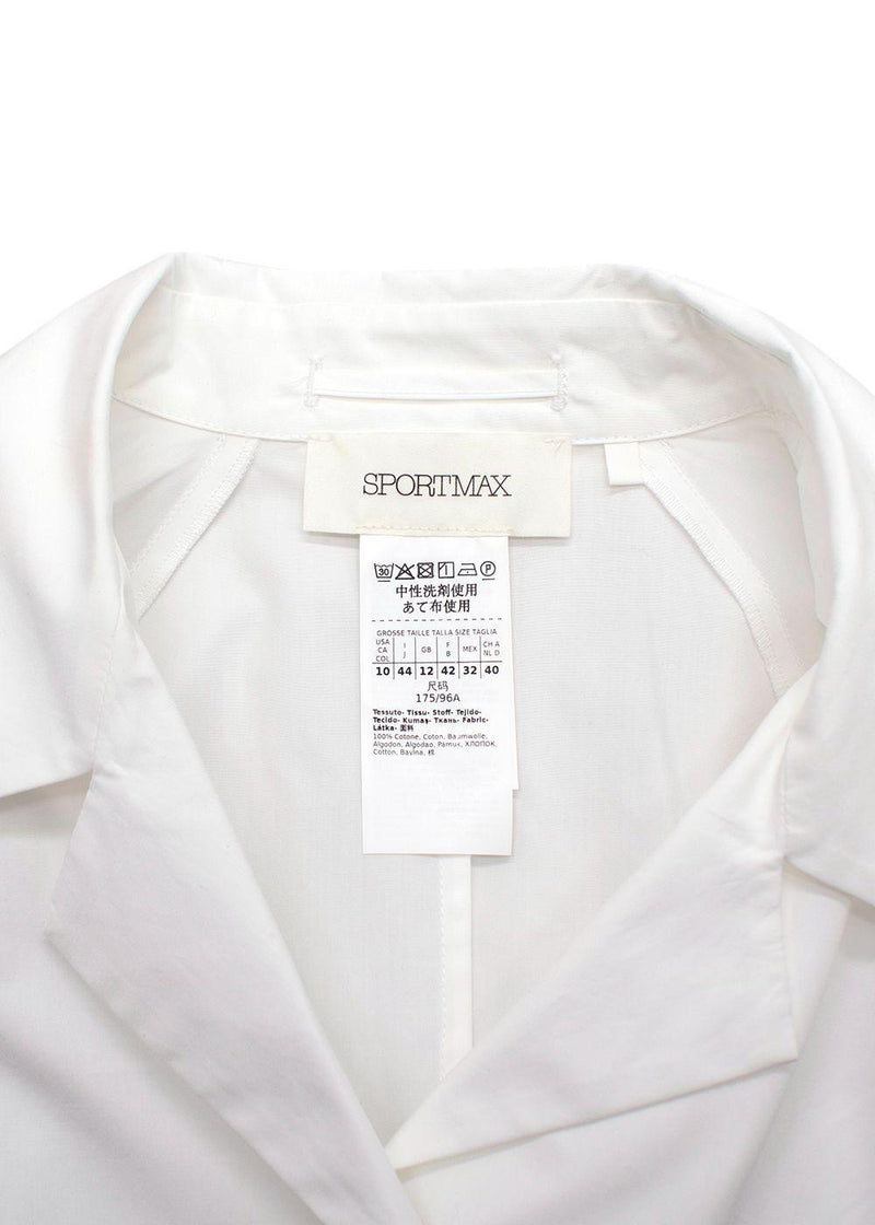 Sportmax Fitted White Shirt