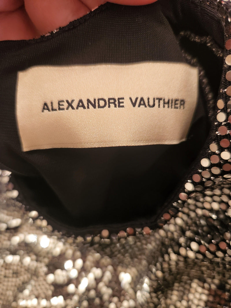 Silver Sequin Bodysuit