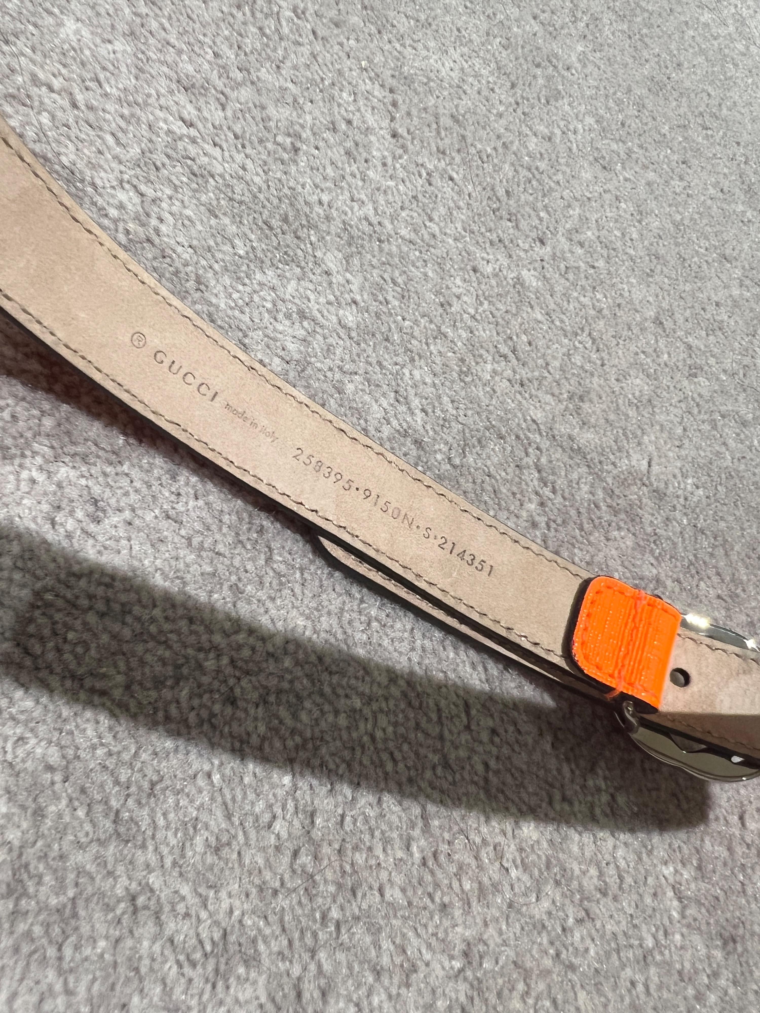 neon orange kids girls belt