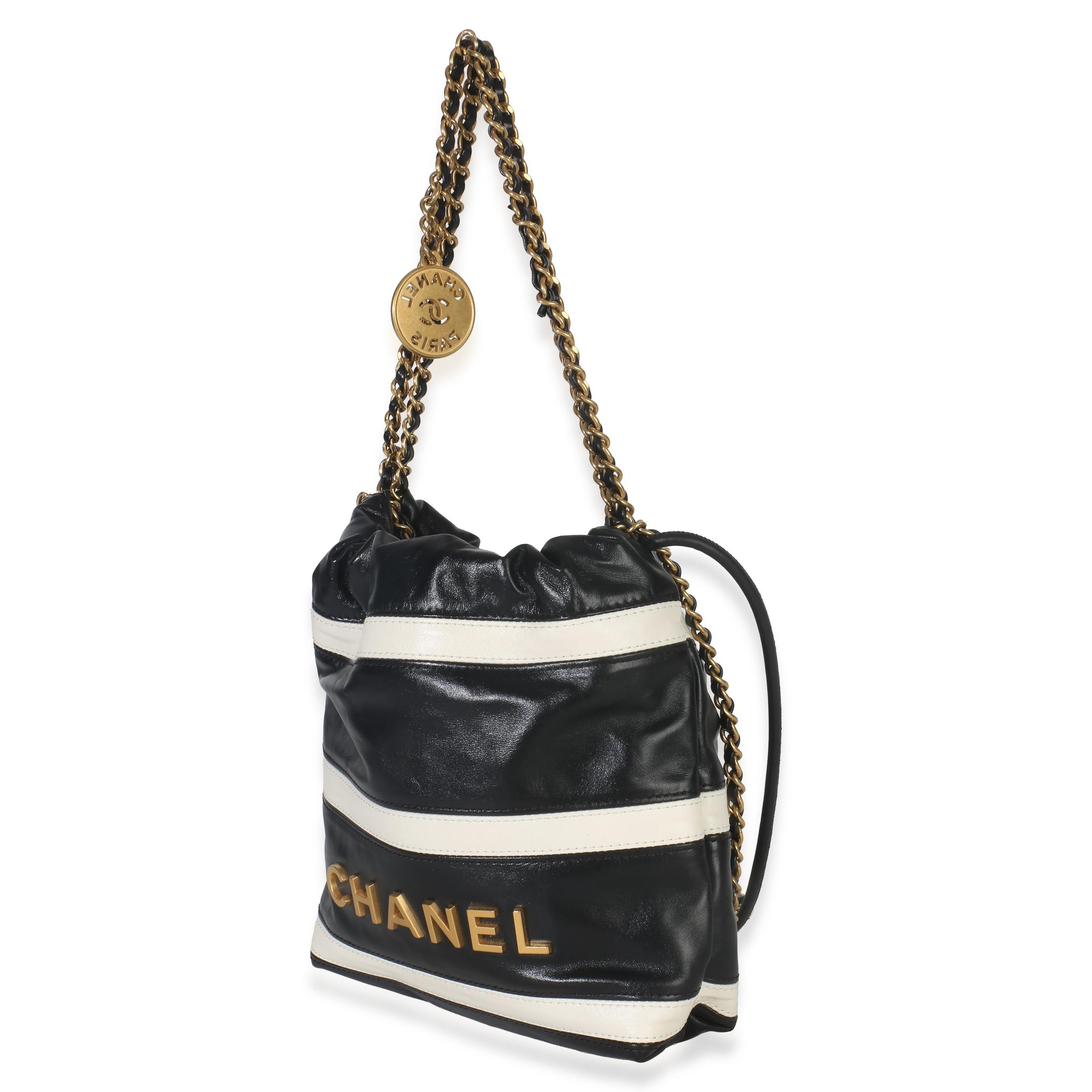 Chanel  Mini Quilted Calfskin 22 Hobo