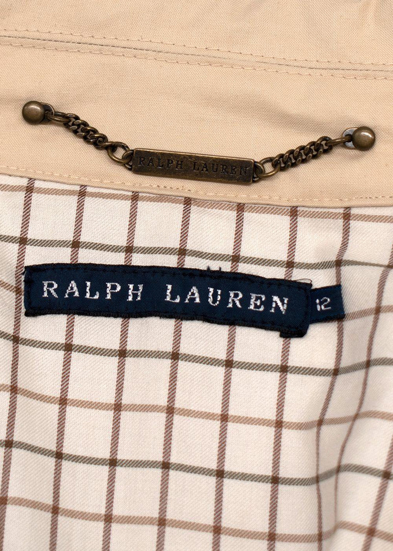 Ralph Lauren Beige Belted Trench Coat