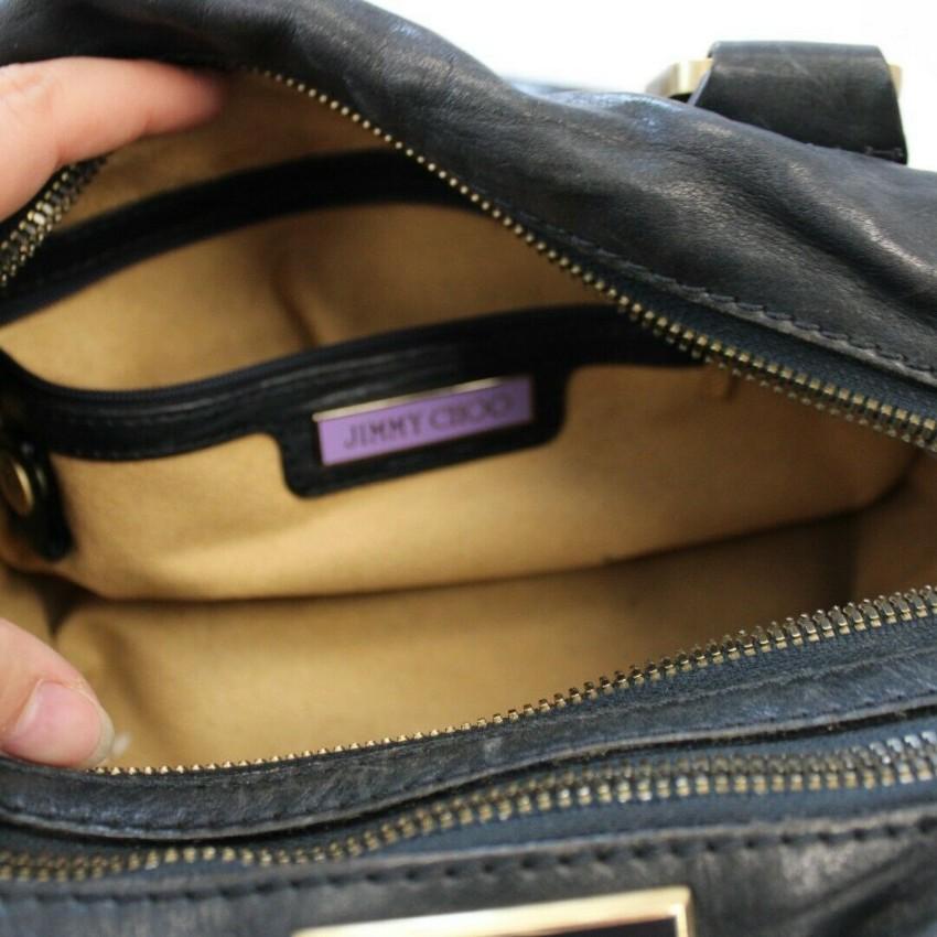 Jimmy Choo Double Zip Malena Leather Handbag