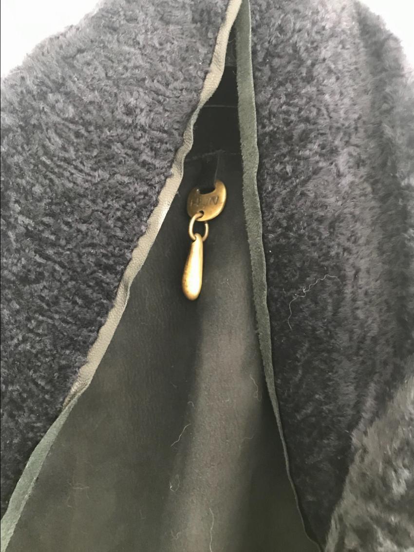 Rick Owens Hun collection Shearling Cape