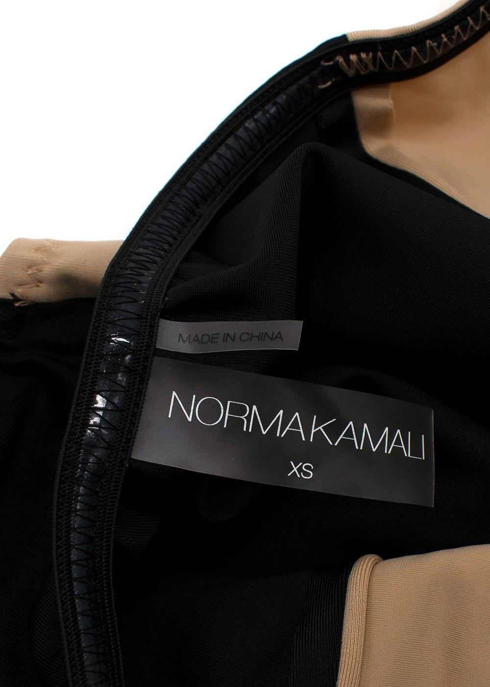 Norma Kamali Black Bandeau Swimsuit