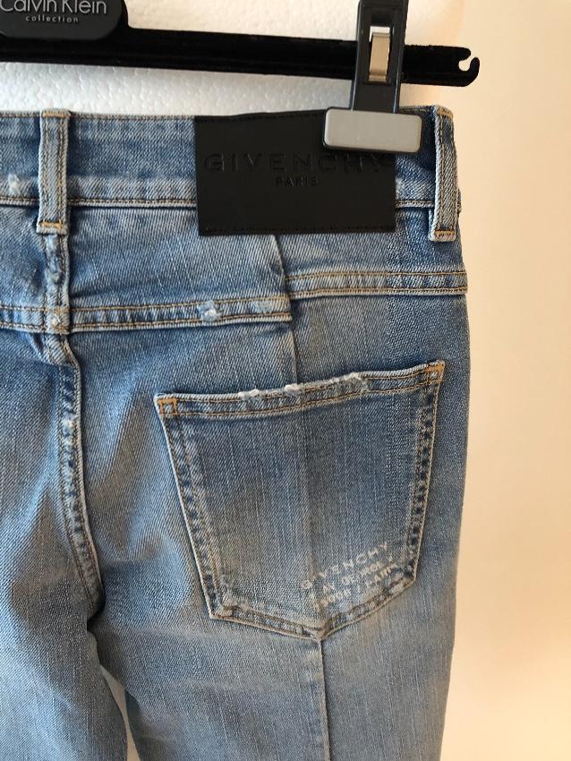 Givenchy ripped mid-rise skinny jeans blue