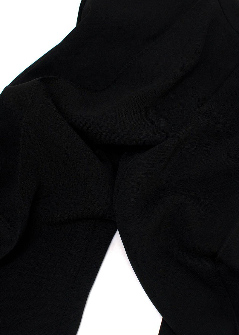 La Mania Black Kick Flare Trousers
