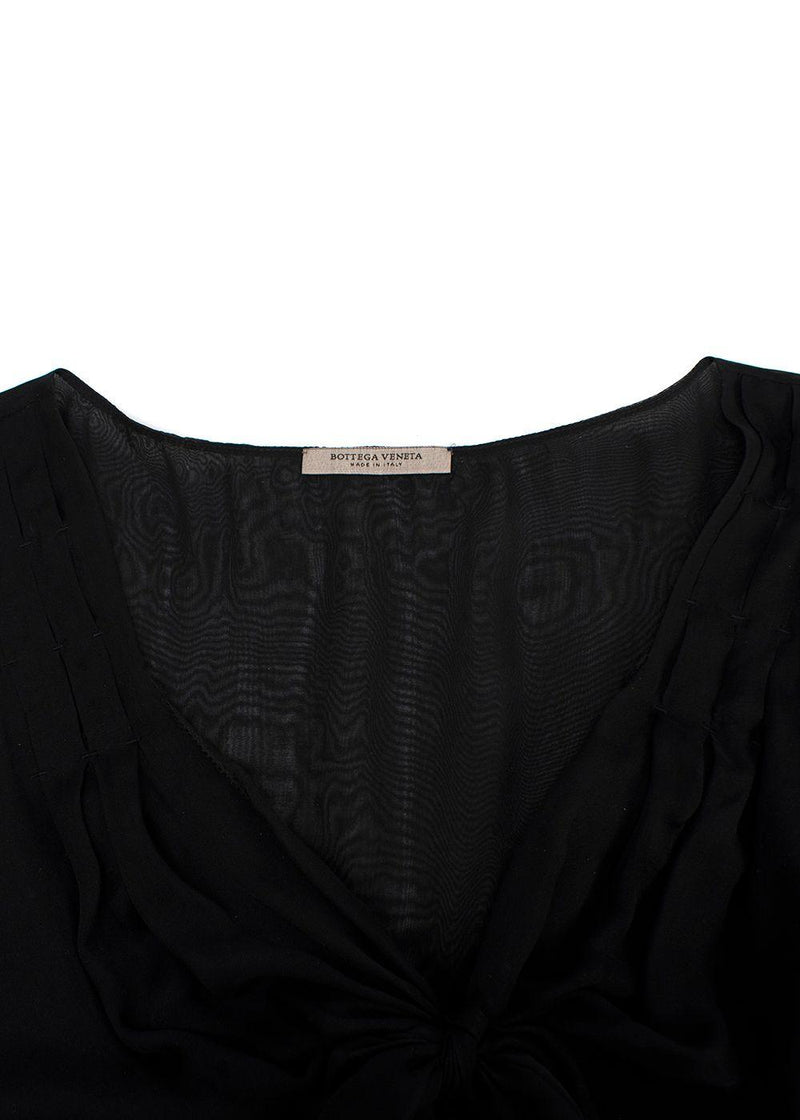 Bottega Veneta Black Silk Blouse