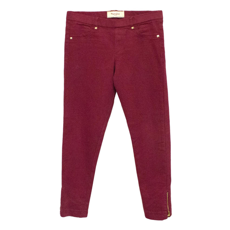 Mayoral Red Jeans with Zip Ankle Fastening