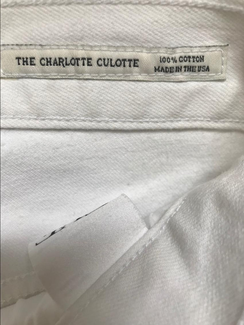 Eve Denim White Charlotte Wide Leg Culottes