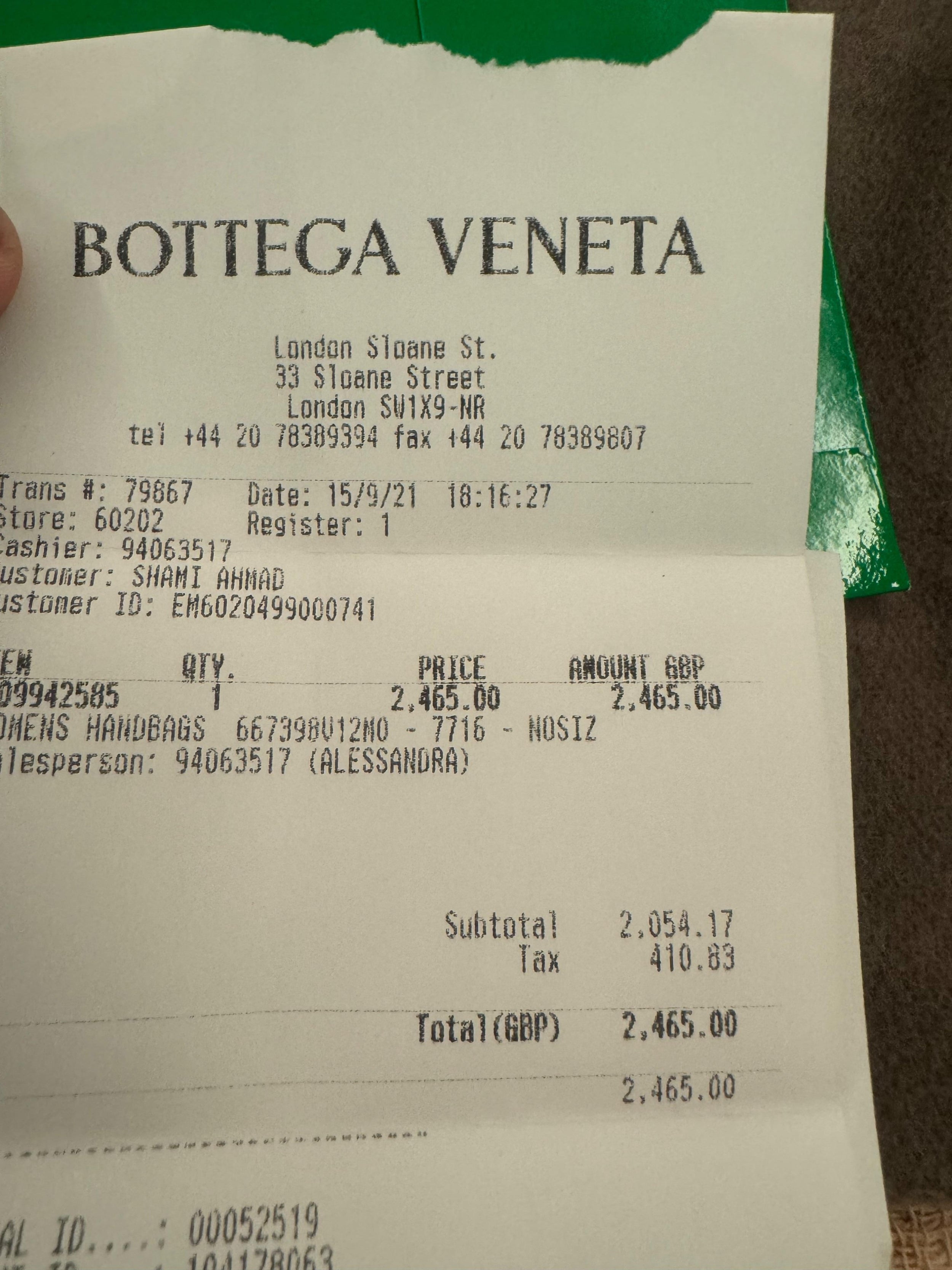 Bottega Veneta Orange Mount Envelope Bag