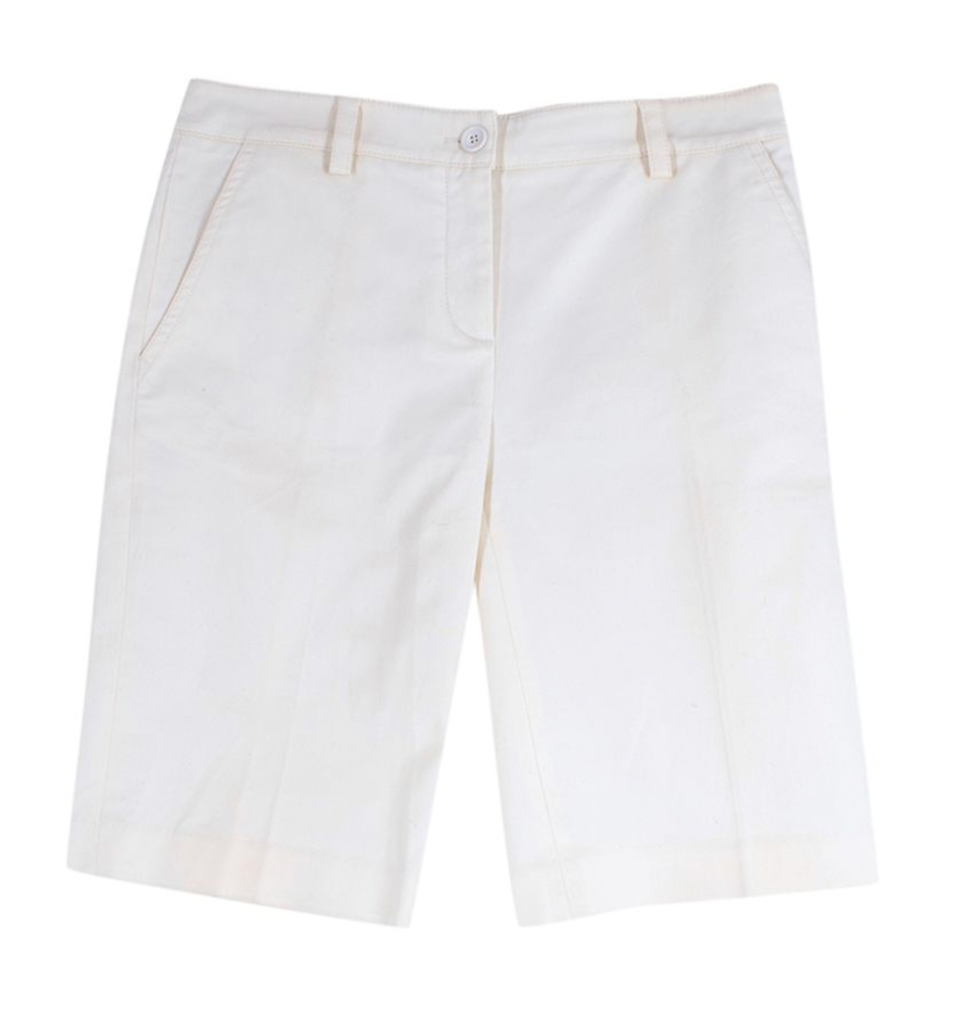 D&G White Cotton Shorts
