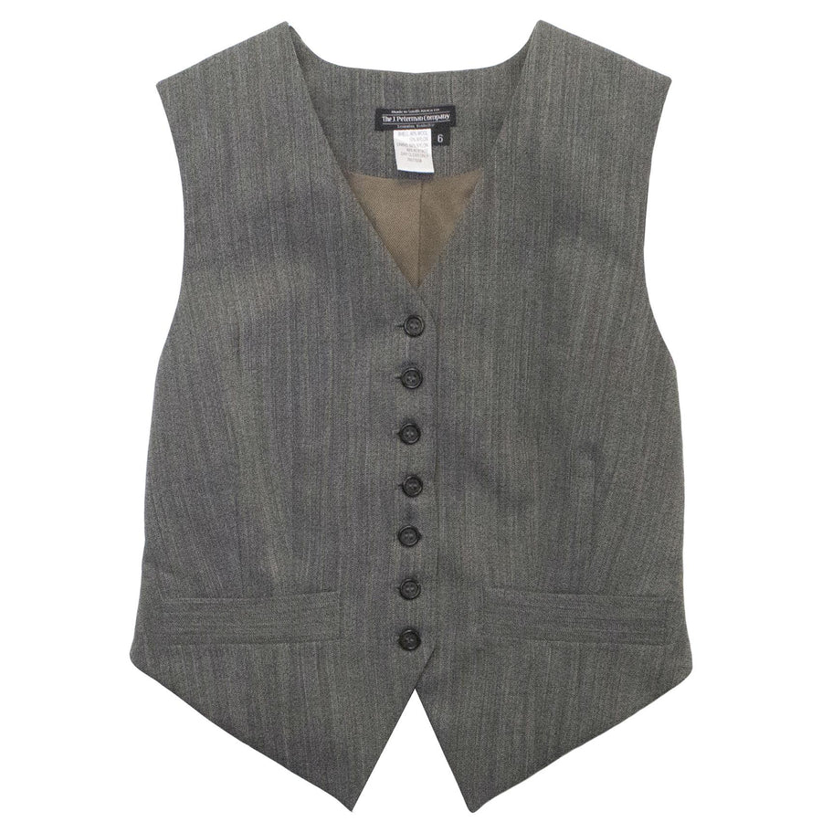 J Peterman Company Wool Blend Waistcoat