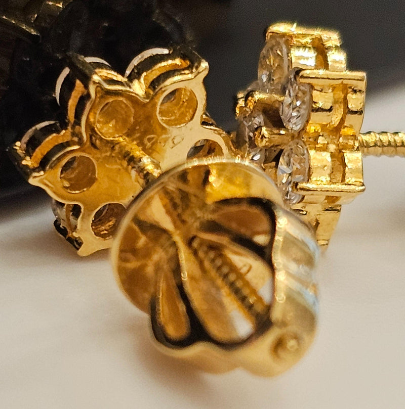 Bespoke Diamond Cluster Earrings