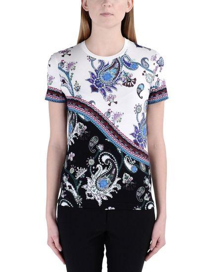 MARY KATRANTZOU white & black printed jersey t-shirt