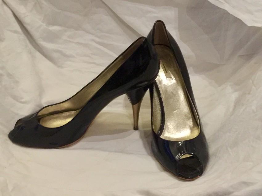 Miu Miu Peep-Toe Patent Pumps