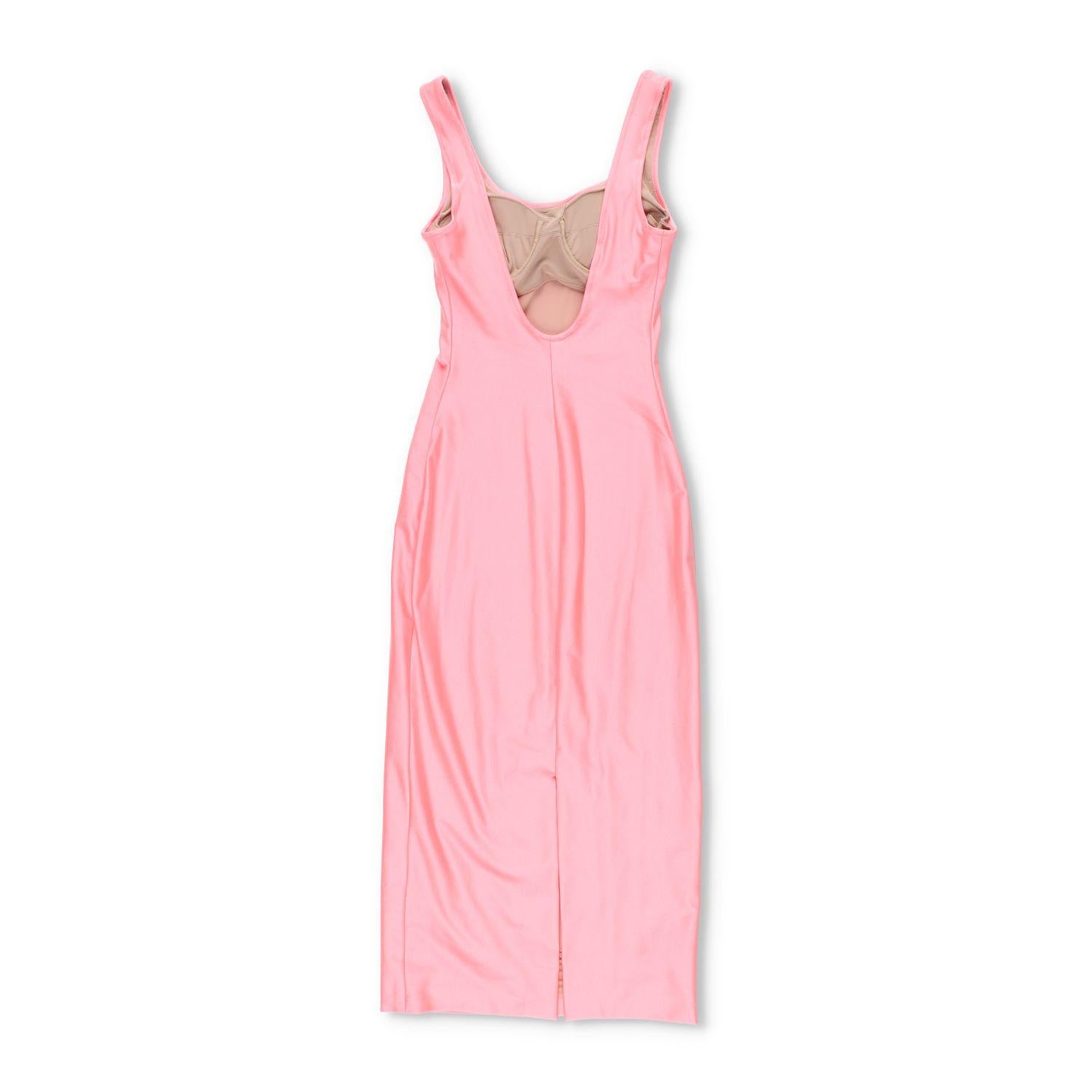 Alexander Wang Crystal Logo Maxi Dress in Stretch Athletic Blend