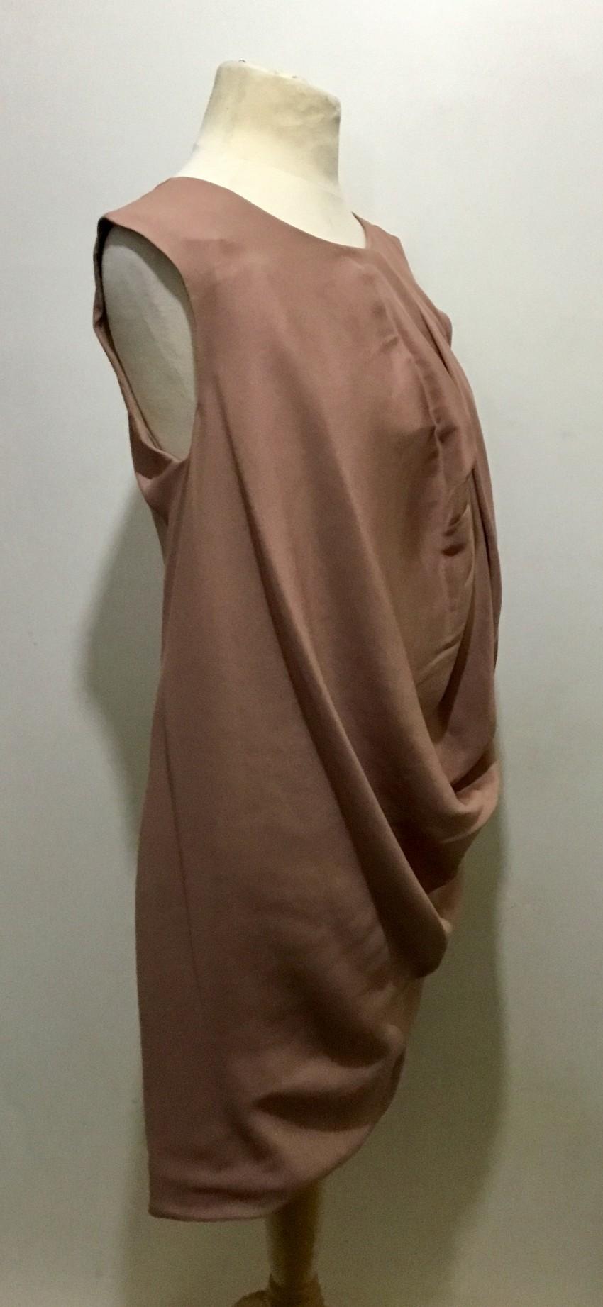 Halston Heritage Dusky Pink draped dress